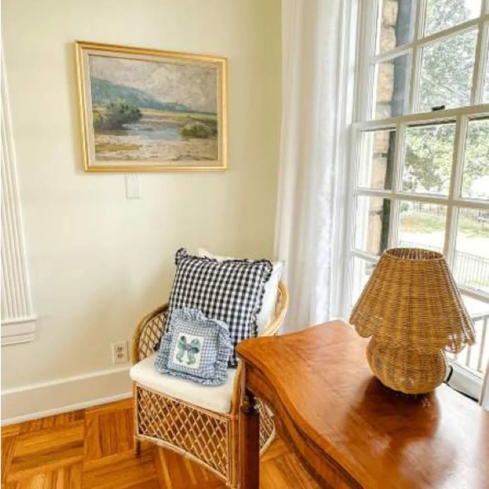 / Table Lamp with Woven Base and Woven Shade - Studio McGee